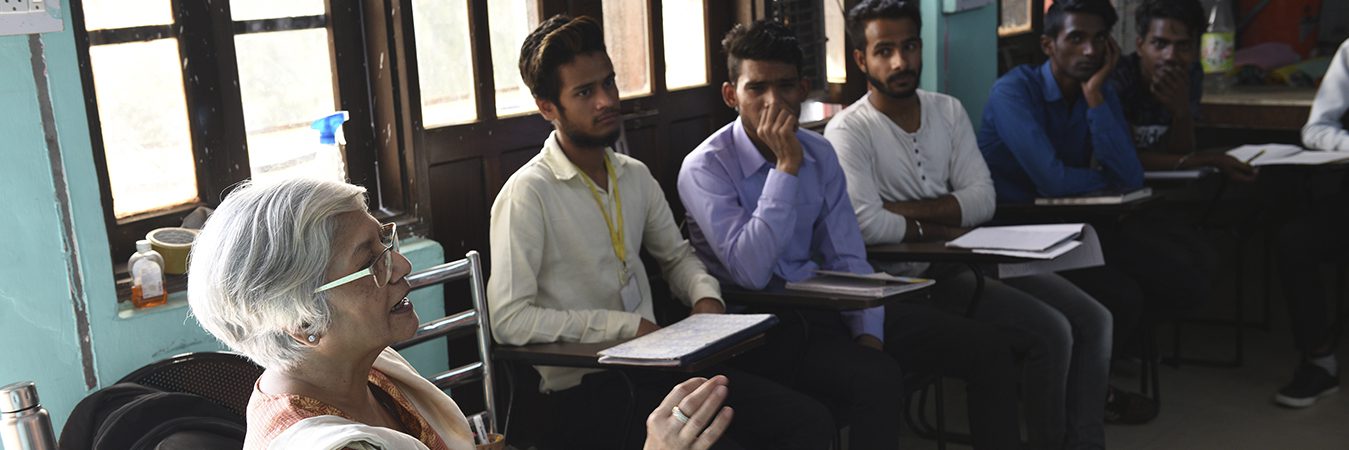 Dr. Meenakshi Nayar, President of ETASHA Society interacting with participants of youth program